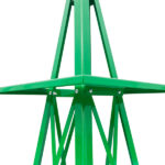 8FT Weather Resistant Yard Garden Windmill Green - Image 10