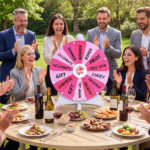 24" Spinning Prize Wheel with Foldable Stand Stand-Up & Tabletop Fortune Wheel - Pink - Image 2