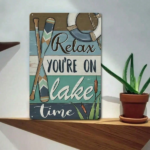 CIFbuy 8x12 Inch ( 20.3x30.5cm ) Vintage Rustic Aluminum Sign Farmhouse Fishing (TikTok, temu pick-up service) - Image 2