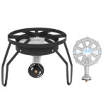 Ey31-54 Outdoor Furnace Round Furnace 20W BTU Head Diameter 26cm With 1.2m Leather Tube With 0-20psig High Pressure Valve - Image 4
