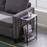 Same Code 87639072 (37 x 20 x 55)cm Multifunctional Bathroom Table / Interior Side Table Tissue Magazine Rack Dark Brown - Image 23