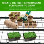 4 Tier Mini Greenhouse with PVC Cover, Roll-Up Zipper Door, Portable Indoor Outdoor Garden Plant Shelves, 27"x19"x62" (Shipment from Walmart) - Image 5