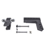 Fits 2.5" Receiver Aluminum Trailer Hitch Adjustable 8" Drop/Rise 2" & 2-5/16" Balls 18500LBS w/2 Locks - Image 7