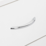 MDF Wood Simple 4-Drawer Dresser White - Image 12