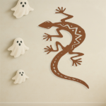 CIFbuy Gothic three-dimensional lizard wall decoration iron sculpture, suitable for indoor and outdoor living rooms, bedrooms, gardens, Halloween parties (self-pickup available at TikTok, temu) - Image 2