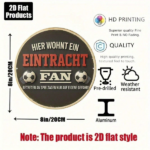 CIFbuy 1pc FC Logo German Football Emblem Vintage Soccer Fan Wall Art, 8-Inch Round Aluminum Metal Sign For Outdoor Bar Office Room Dec TikTok, TikTok, ch Self-pickup Logiopics - Image 2