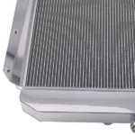 3 Row Aluminum Radiator fit for GMC Pickup Truck 1955-1959 5559 CU5559 w/ Shroud Fan - Image 2