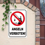 CIFbuy 1pc Metal Sign No Fishing Allowed, 8x12 Inch Outdoor Wall Art, 2D Flat Decorative Plaque For Garden Patio, Unframed Hanging Deco TikTok, TikTok, ecorative Plaque For Garden Patio Self-pickup Logiopics - Image 5