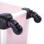 4 in 1 Aluminum Cosmetic Makeup Case Tattoo Box Pink - Image 4