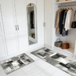 Three-piece kitchen rug set, non-slip and washable, abstract pattern kitchen hallway rug, soft and comfortable, suitable for sinks, floors, entrances, hallways and bathrooms. - Image 8