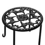4 Round Ironwork Plant Racks With 4-1 Black Paint Prints - Image 14