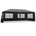 Same Code 74593042 Same Code 39118565 10'x20' Outdoor Party Tent with 6 Removable Sidewalls, Waterproof Canopy Patio Wedding Gazebo, Black - Image 5