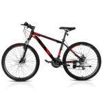 Q235 steel pipe 96*75*58cm bicycle trailer rack black and red 100kg cargo trailer with handle - Image 16