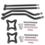 Black Steel Radius Arm Set Rear Fit for Polaris RZR XP 1000 & XP 4 1000 from 2014 - Image 5