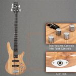 [Do Not Sell on Amazon] GIB Electric 5 String Bass Guitar Full Size Bag Strap Pick Connector Wrench Tool Burlywood - Image 21