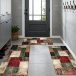 Three-piece kitchen rug set, non-slip and washable, abstract pattern kitchen hallway rug, soft and comfortable, suitable for sinks, floors, entrances, hallways and bathrooms. - Image 10