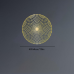 CIFbuy Circular Spiral Geometric Wall Art Luxe Modern 3D Wall Decor for Living Room Minimalist Accent (TikTok, temu pick-up service) - Image 2