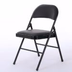 Same Code 33457557 4pcs Elegant Foldable Iron & PVC Chairs for Convention & Exhibition Black - Image 32