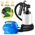 800ML Paint Spray Painter 650W Paint Sprayer Machine 800ML/Min Output HVLP Oil Primer Water Sprayer w/ 3 Spraying Patterns Motor Strap Detachable Container - Image 10