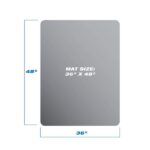 PVC Dull Polish Chair Mat Protection Floor Mat 90x120x0.2cm Rectangular - Image 17