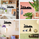 CIFbuy Dog-Themed Metal Key Holder & Animal-Inspired Wall Hook - Space-Saving Home Storage Solution for Hats, Coats & Accessories(TikTok/temu self-pickup orders)