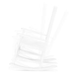 68.5*86*115CM Square Wooden Rocking Chair White - Image 8