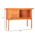 36" Single Deck Waterproof Wooden Chicken Coop Hen House Pet Animal Poultry Cage Rabbit Hutch Natura - Image 5