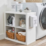 4 Cube Storage Organizer, White Texture - Image 6