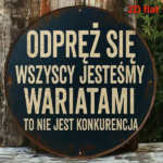 CIFbuy 1pc 8x8 Inch Round French Aluminum Sign, Vintage Decorative Wall Plaque, Funny Relax Everyone Is Crazy This Is Not A Competition TikTok, TikTok, que, Self-pickup Logiopics