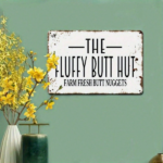 CIFbuy Charming Rustic Metal Wall Art Farm Fresh Butt Nuggets Sign 12x8 Inch Vintage Iron Fade Resistant Farmhouse Home Bar Kitchen Wal TikTok, TikTok, Wal Self-pickup Logiopics - Image 4