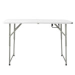 4ft Foldable Lift Patio Plastic Table White SAME AS 21616655 - Image 7