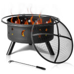 Modernisation Square BBQ Grill Outdoor Heater Garden Outdoor Fireplace Portable Fire Pit Contracted Barbecue Brazier Wood Stove - Image 14