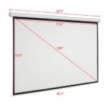 100 INCH 4:3 Manual Projector Screen Matte White - Image 7