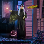 6ft Witch Halloween Standing Decoration - Image 3