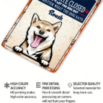 CIFbuy 1pc Shiba Inu Dog Metal Sign, Keep Gate Closed Humorous Wall Art, Art, 8x12 Inch Unframed Farmhouse Decor Metal SignikTok, Metal SignikTok, Self-epckup Logiopor - Image 6