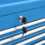 5-Drawer Lockable Steel Tool Chest, 330 lbs Capacity, Blue Heavy-Duty Tool Storage Cabinet with Drawer Liners & Lid Support for Workshop/Garage Maintenance - Image 11