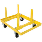 750lbs Rolling Engine Stand,Adjustable Width And Length, with 2pcs Buckle Straps,Yellow--Self-pickup is not supported - Image 4