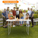 Replace 87607347 4ft Foldable Lift Patio Plastic Table White - Image 41