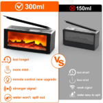 Upgraded 300ml Fireplace Diffuser Essential Oil 7 Colorful Large Flame Fire Humidifier Changing Aroma Diffuser for Aromatherapy Yoga Room Bedroom, Room, Office, Home with Remote Timer and Auto Off - Image 4