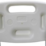 Medical Bathroom Safety Shower Tub Aluminium Alloy Bath Chair Transfer Bench with Wide Seat & Padded Handle White - Image 2