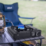 3300W Portable Camping Stove Butane Canister Dual Fuel Burner Piezo Electric Ignition Single Burner with Automatic Tank Ejection Overpressure Cut Off Carry Case for Camping Hiking Picnic Fishing BBQ - Image 7