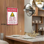 CIFbuy Vintage Rustic Iron Metal Sign 8x12 Inch No Parking Warning Plaque, Waterproof Rustproof 2D Flat Wall Art Decor For Home Bar TikTok, TikTok, r Self-pickup Logiopics - Image 3