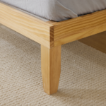 Twin Basic Bed Frame Pine Wood Painted Surface Bed Single Bed 74.41*37.99*12in Wood - Image 9