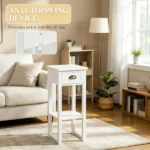 White 2-Pack 2-Tier Side Tables – Nightstand with Open Shelf - Image 6