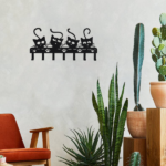 CIFbuy Creepy Black Cats Wall - Mounted Key Holder with 7 Hooks and Adorable Halloween Cat Designs - Ideal Spooky Home Decor.Utility Hooks-CIF BUY(TikTok/temu self-pickup orders) - Image 22