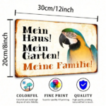 CIFbuy 1pc Vibrant Parrot Metal Wall Art, Colorful Curved Bird Sign 8x12 Inch, Durable Home Garden Decor, Ideal Family Gift TikTok, TikTok, Durable Home Garden Decor Self-pickup Logiopics - Image 3