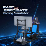 Enhanced and stable racing wheel cockpit, compatible with Fanatec, PXN, Thrustmaster, and Logitech adjustable driving simulators, excluding handbrake, pedals, and monitor - Image 6