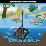 4-in-1 pond filtration pump with fountain and disinfection equipment, etc - Image 2