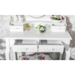 Modern Concise 4-Drawer 360-Degree Rotation Removable Mirror Dresser White =32759839 - Image 5