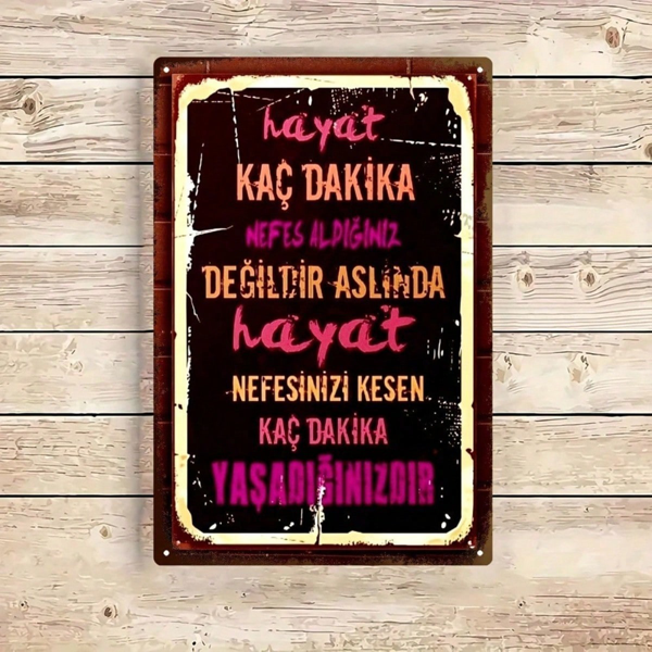 6551172a-504b-4067-8fff-405fadeb7fe0.png CIFbuy Vintage Metal Tin Wall Art 8x12 Inch, Multilingual Motivational Quote Sign, Waterproof Rustproof 2D Flat Decor For Home Office TikTok, TikTok, ce Self-pickup Logiopics - Image 1